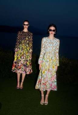 NWT $2,000 Mary Katrantzou Tiered Floral Lattice Maxi Dress US 8 Off Shoulder